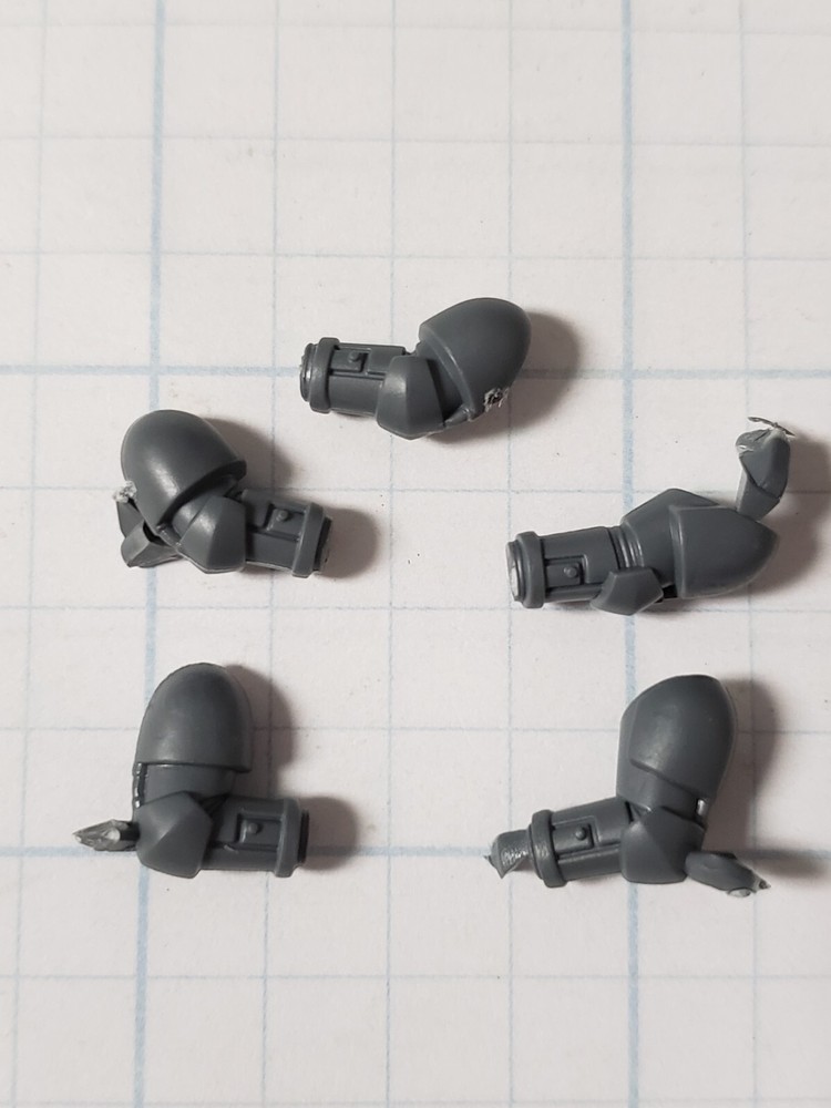 Warhammer 40k Space Marine Bits NTS Tactical Squad Left Right Arms x5
