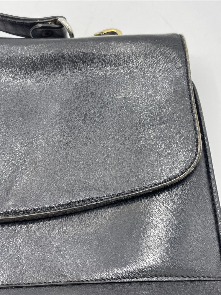 Vtg Broken In Leather Modell Gold Pfiel Attaché Case Brief Document Handbag