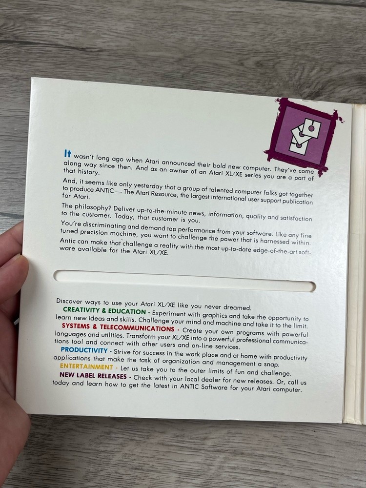 DEEP BLUE SECRETS - Atari 400/800 Computer APX-20179 Software (NO DISK)