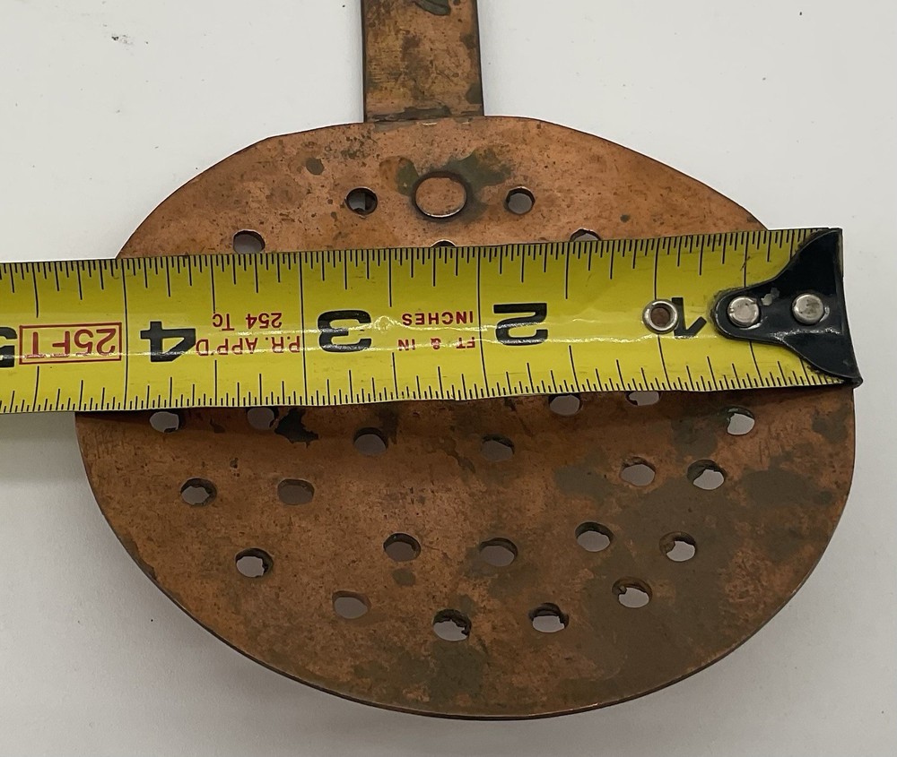 French Hammered Copper Cookware Tools Ladle Skimmer Strainer Brittany