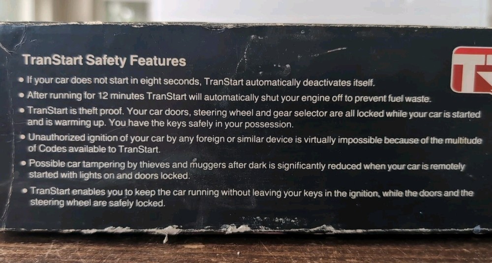 Vintage Transtart Remote Control Automobile Engine Starter. NOS, Provo Utah