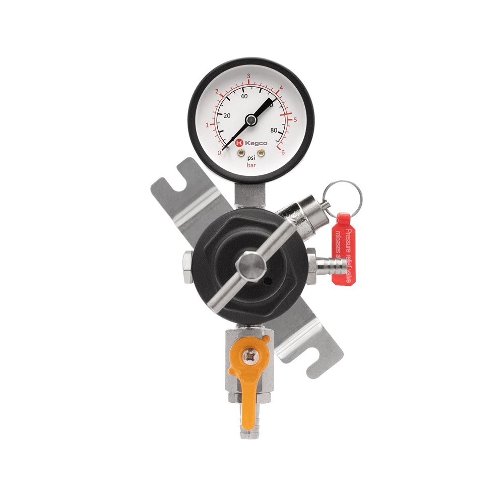 Secondary Regulator, Single Gauge, Black