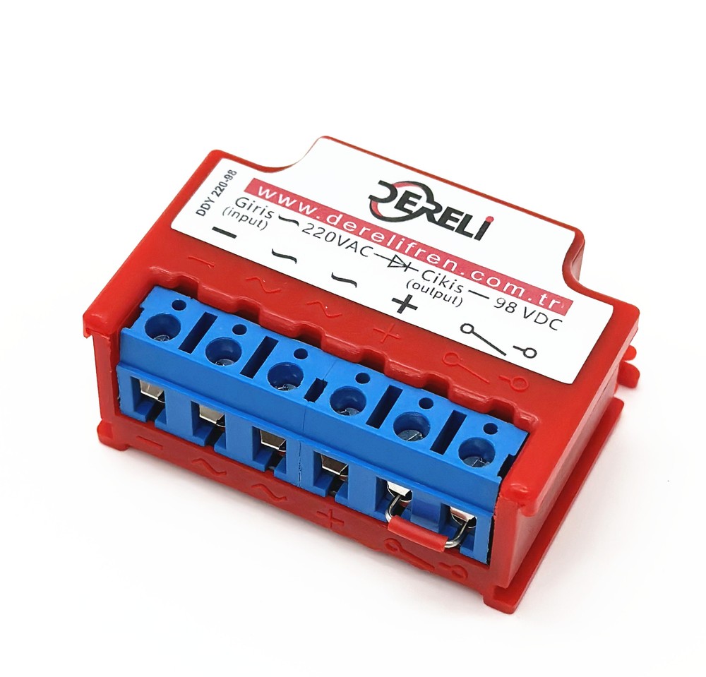 DERELI DDY 220-98 input 220VAC output 98VDC Half-Wave Brake Rectifier module