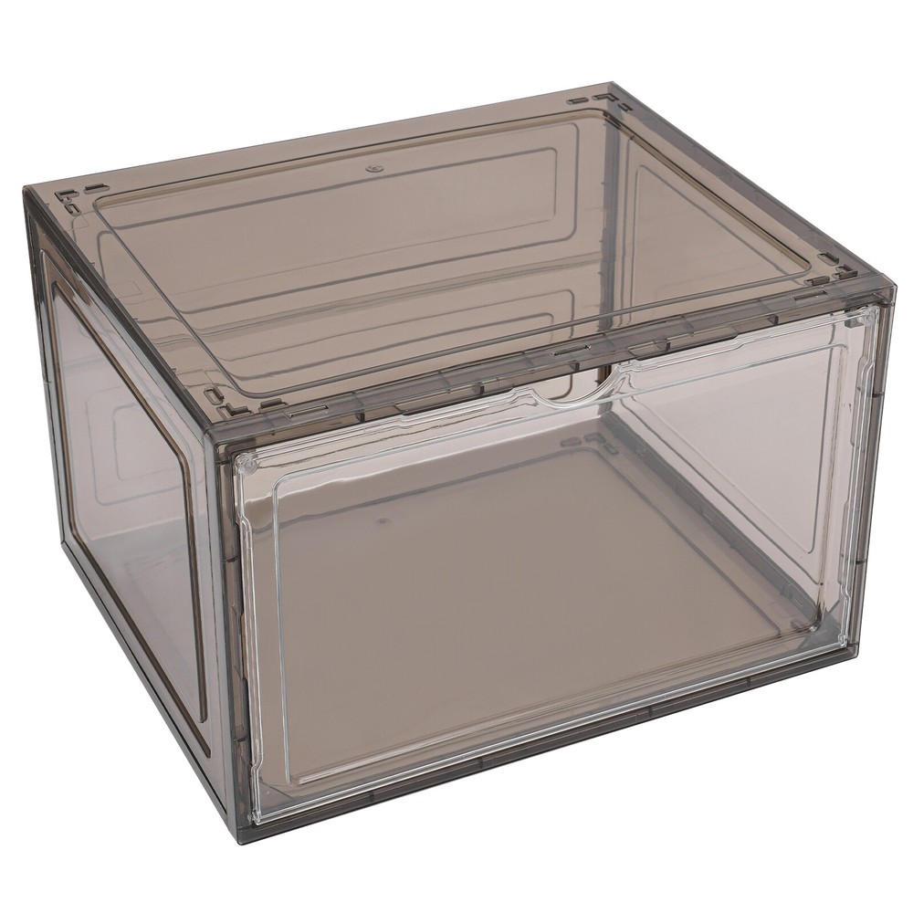 12Pcs Clear Acrylic Stackable Shoe Boxes for Premium Sneaker Display and Storage