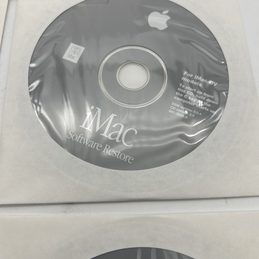 NEW Original Apple iMac DV Macintosh Mac 9.0.4 Software Restore Disc Bundle 7829