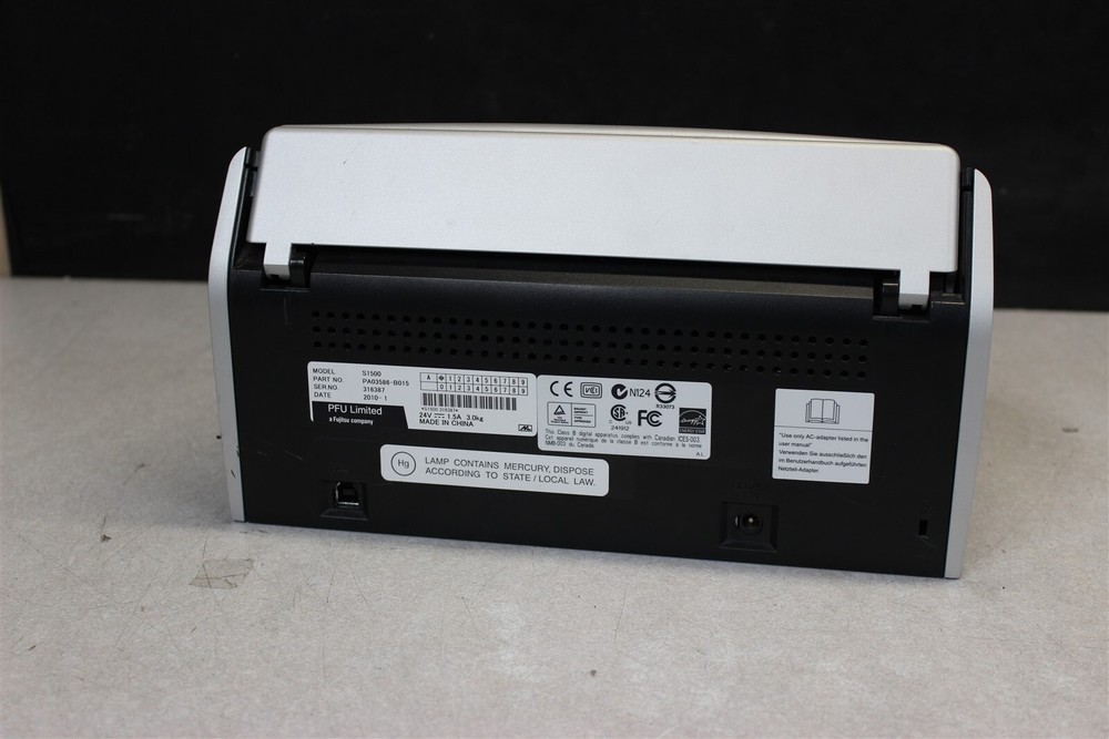 Fujitsu ScanSnap S1500 Network Document Duplex Color Scanner