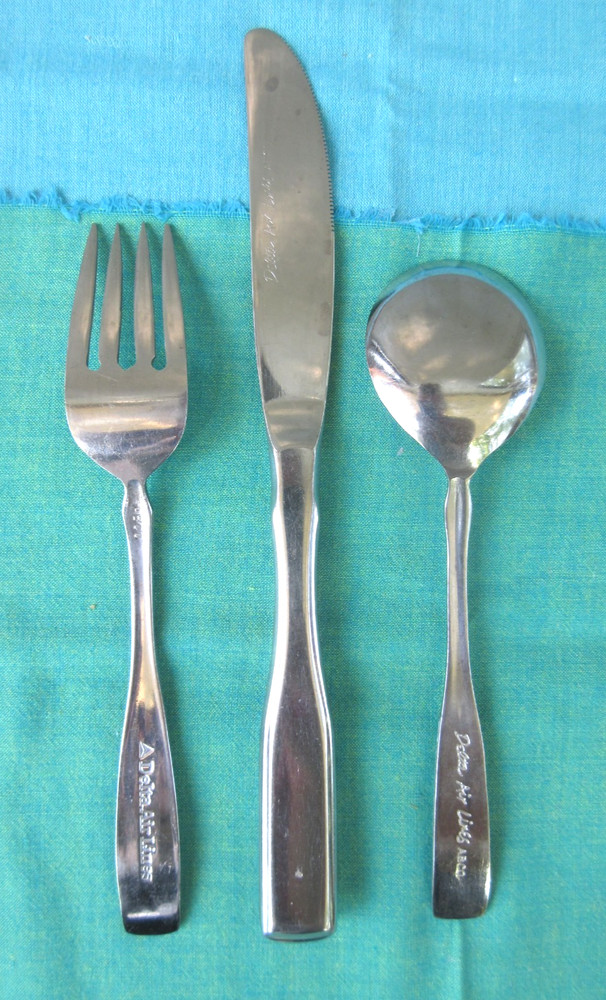 3 DELTA Airlines Stainless Flatware Cutlery Utensils