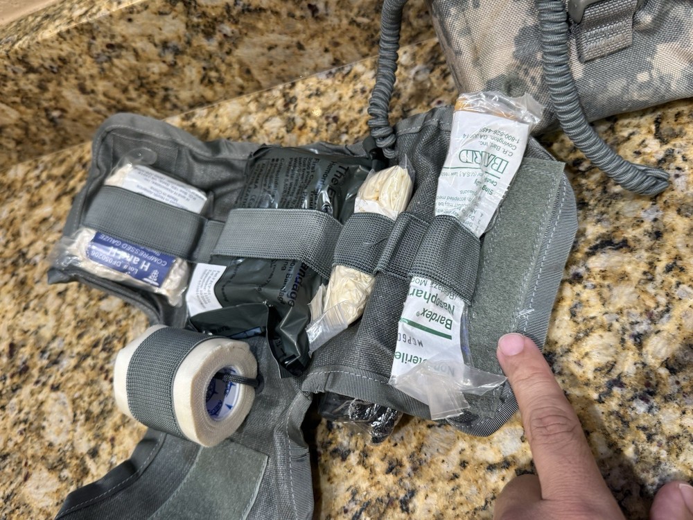 USGI MOLLE II ACU IFAK Improved First Aid Kit W Inserts