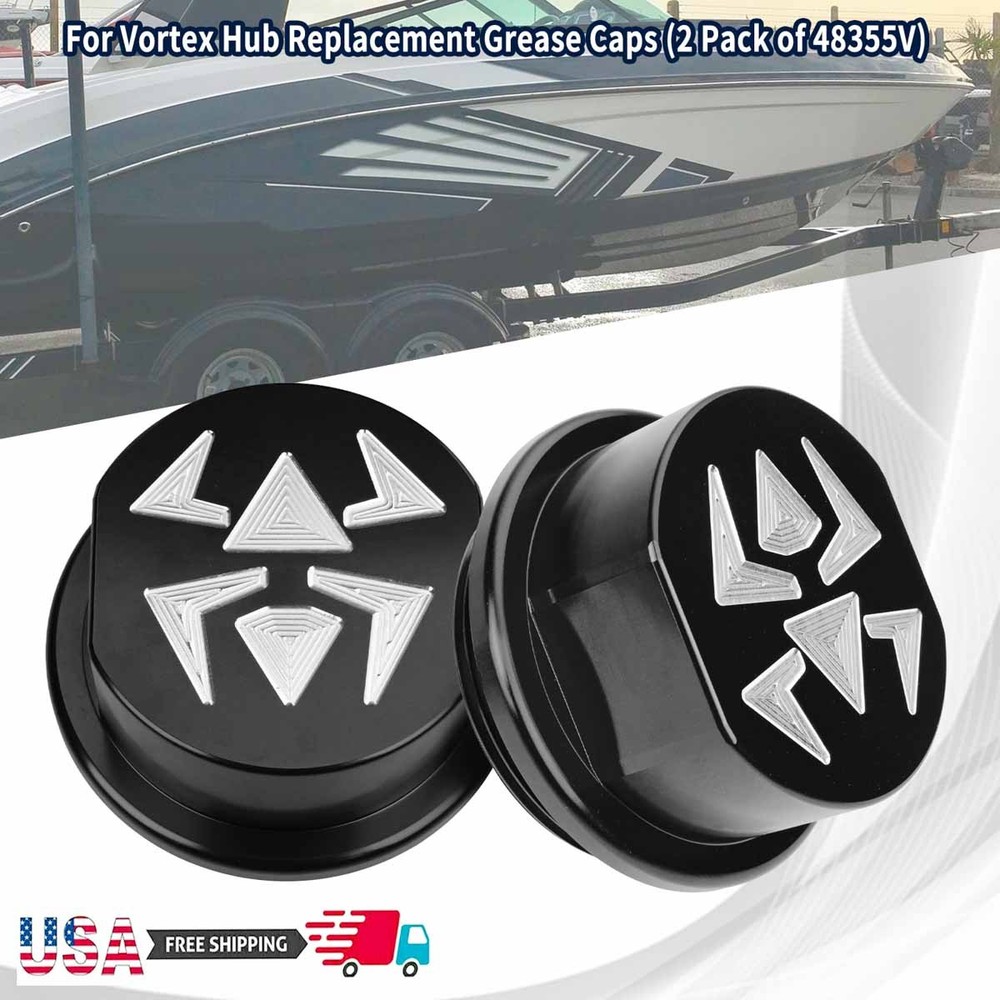 For K71-G01-73 Tie Down 81143 for Vortex Hub Replacement Cap 2Pack 48355V Black