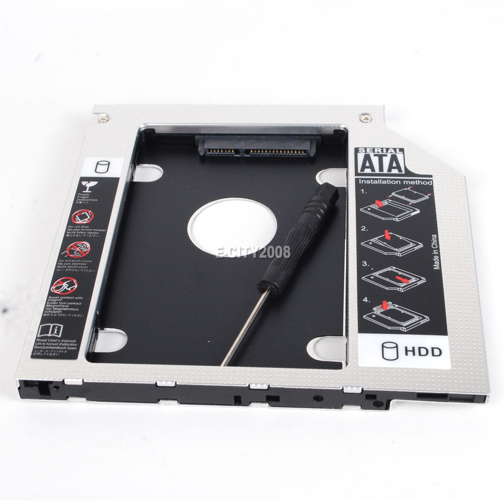 2nd HD HDD SSD Hard Drive Caddy for Dell Latitude E6430 E6320 E6420 E6520 E6530