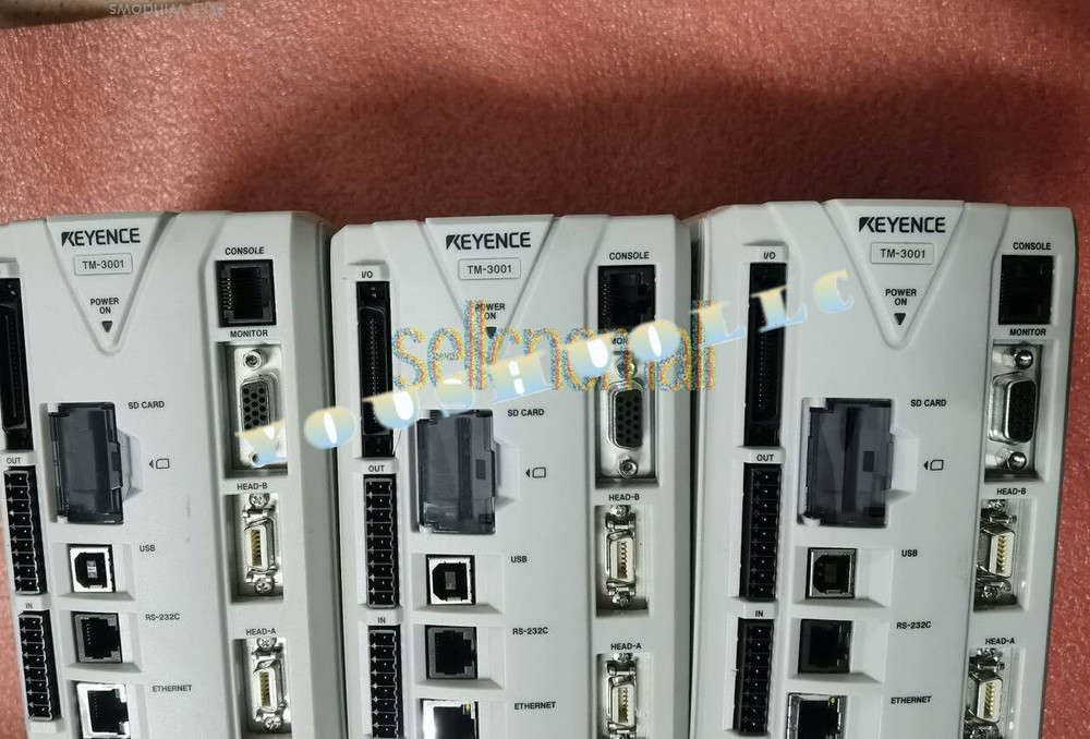 One Keyence TM-3001 High Speed 2D Optical Micrometer Controller Used