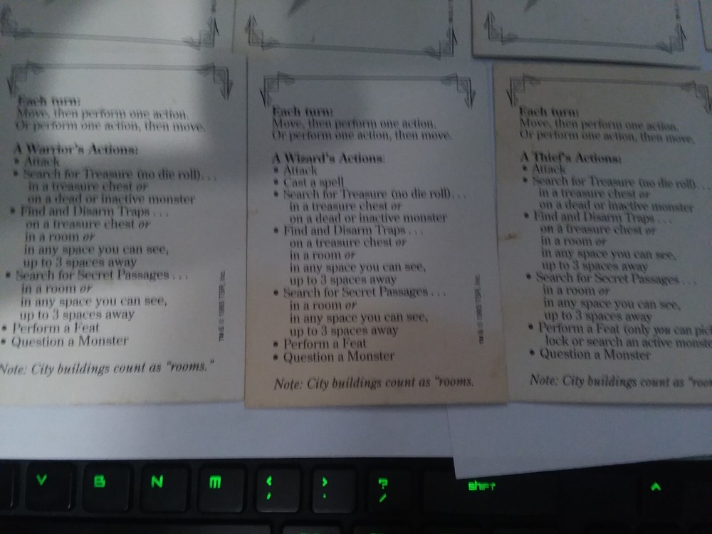 Dragon Strike 1993 TSR all Sneak Attack and Reference cards