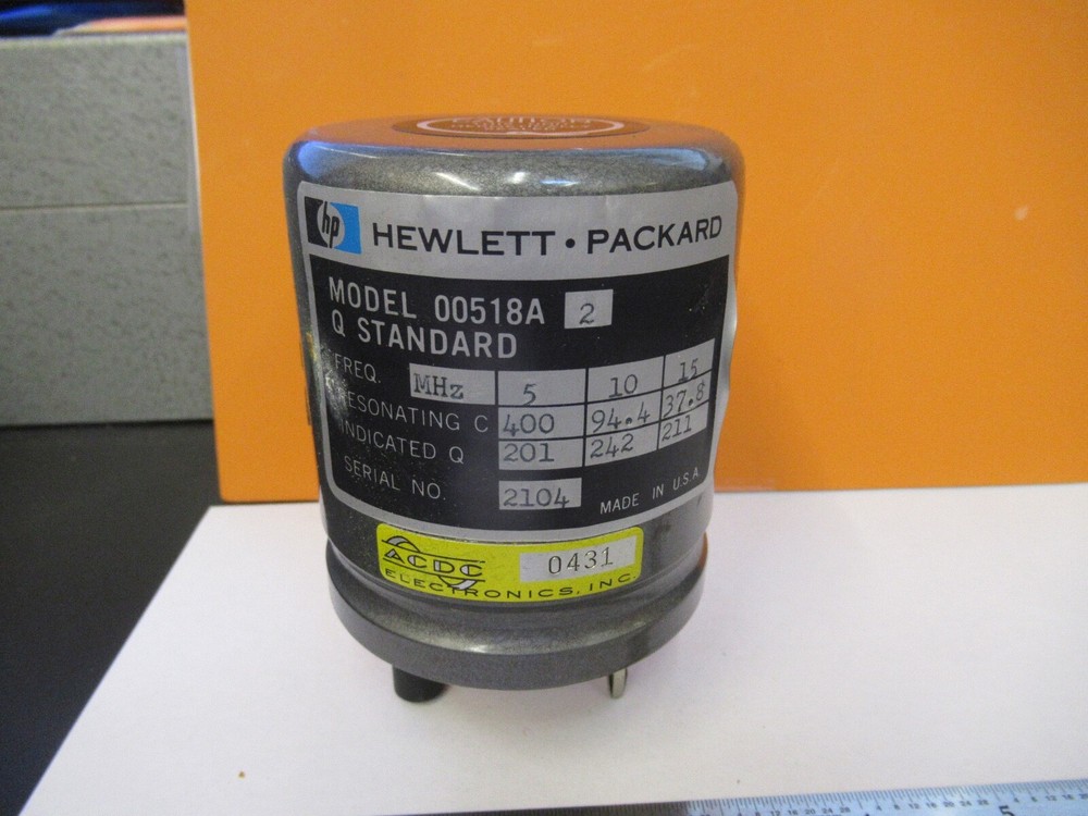 HP HEWLETT PACKARD Q FACTOR STANDARD CALIBRATOR ELECTRIC AS PICTURED &15-FT-X12