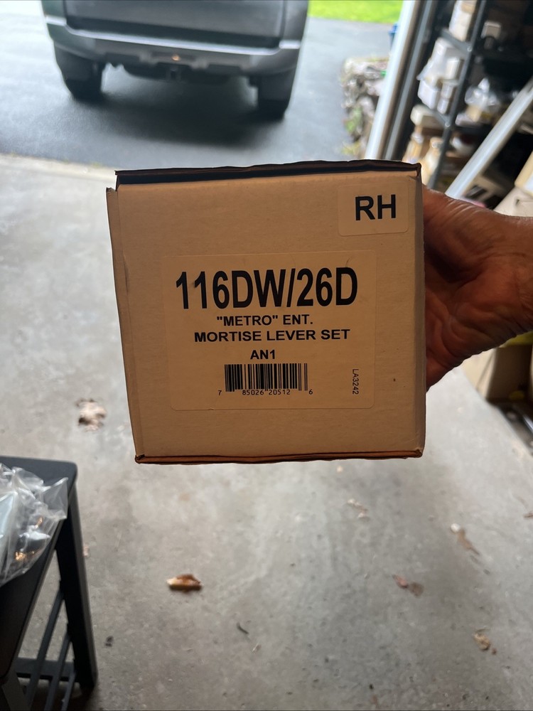 Marks Mortise Lockset 116DW/26D Lever Handles