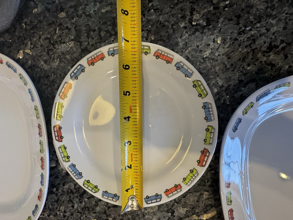 Cool Out Melamine Dinnerware VW Camper Van Service for 12