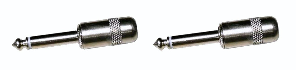 (2 PACK) SWITCHCRAFT 380 1/4" Compact Mono TS Cable Mount Plug w/ 1" Barrel