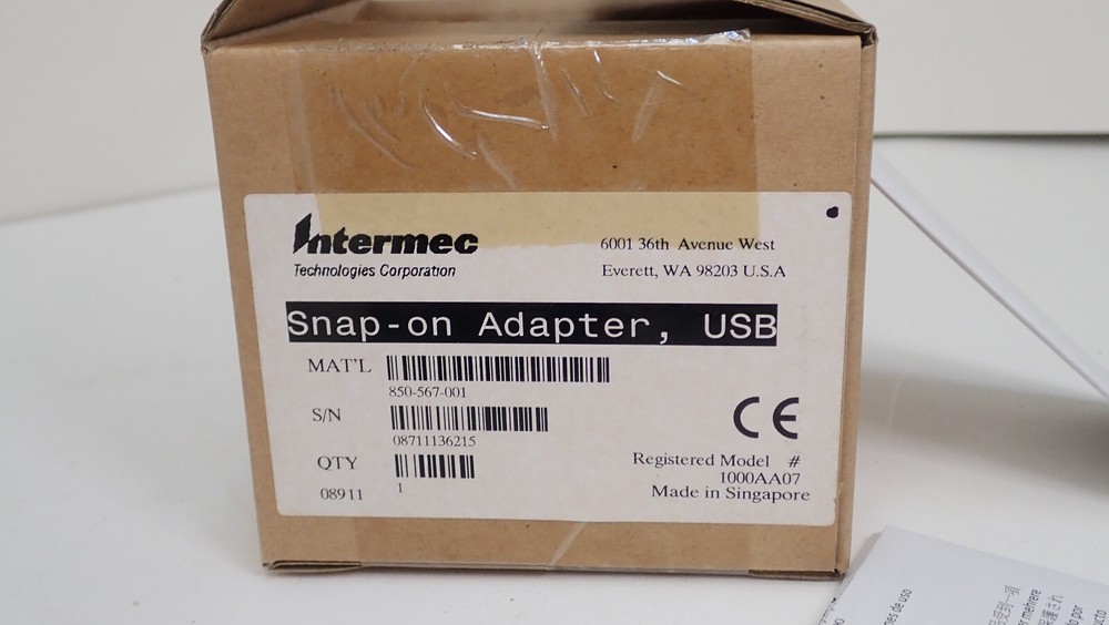 Intermec 850-567-001 Snap-on Adapter USB - " NEW In BOX "