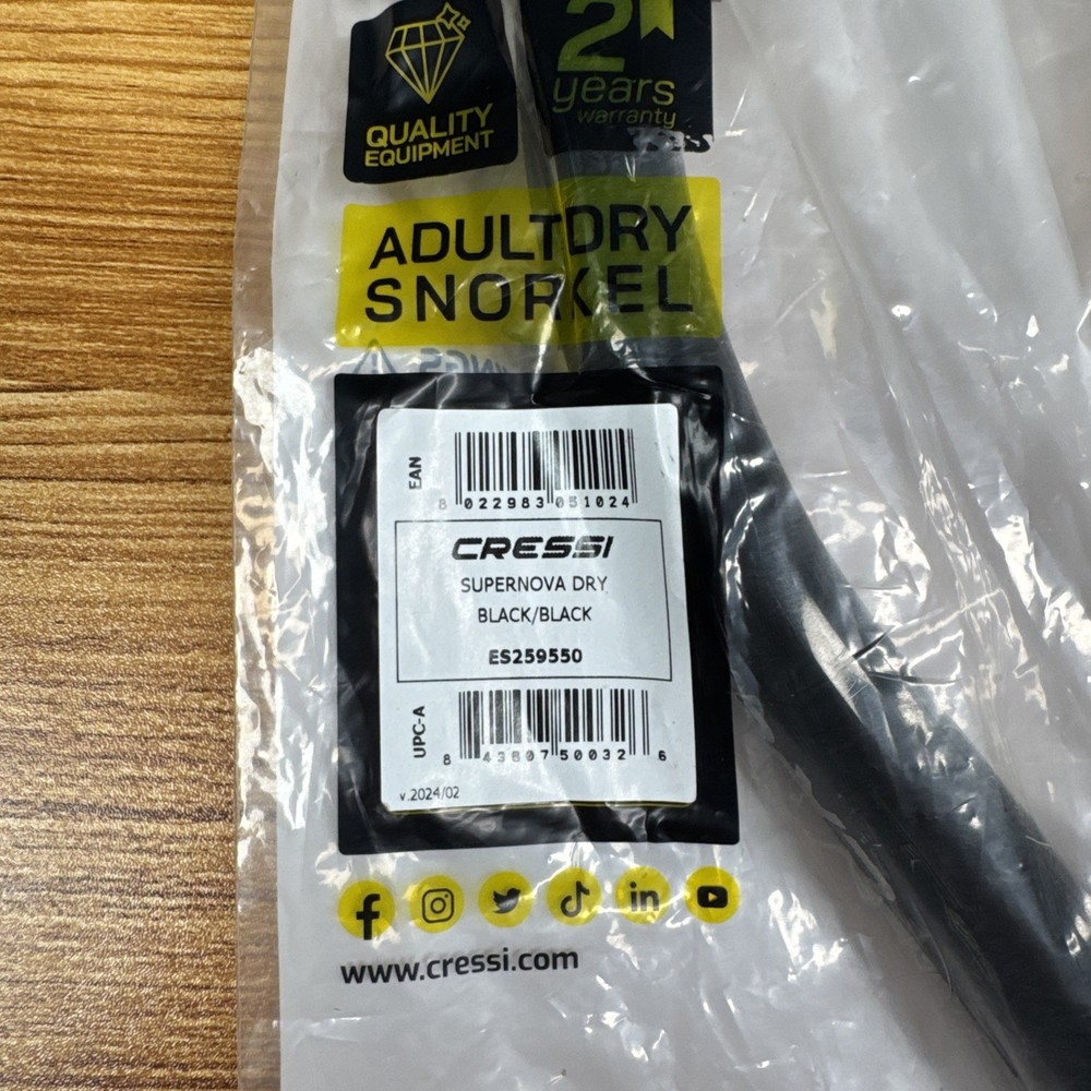 Cressi Supernova Dry Snorkel