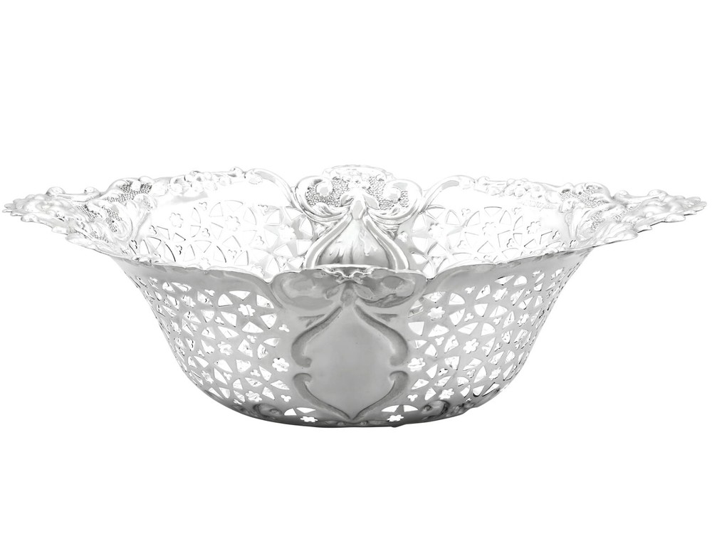 Antique Edwardian Sterling Silver Fruit Dishes