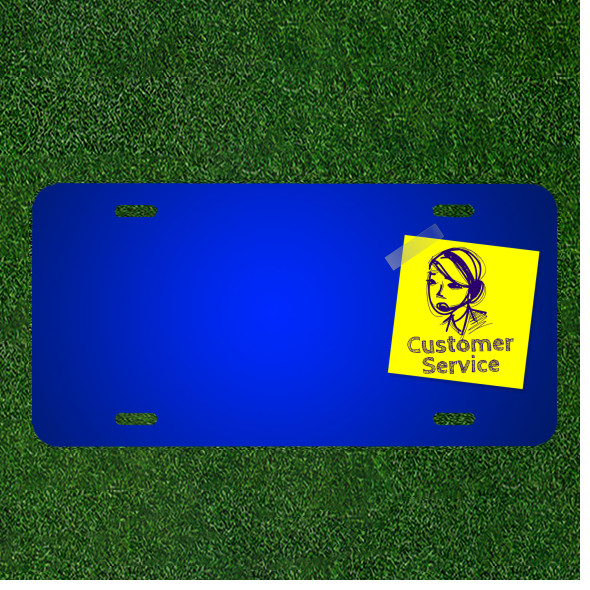 Custom Personalized License Plate With Add Names To Customer Service Service