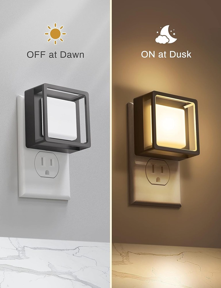 DORESshop LED Night Light, Lights Plug Into Wall [2 Pack] Soft White