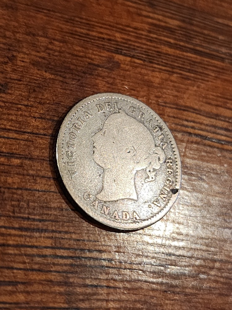 1874H Canada 10 Cents Silver Coin