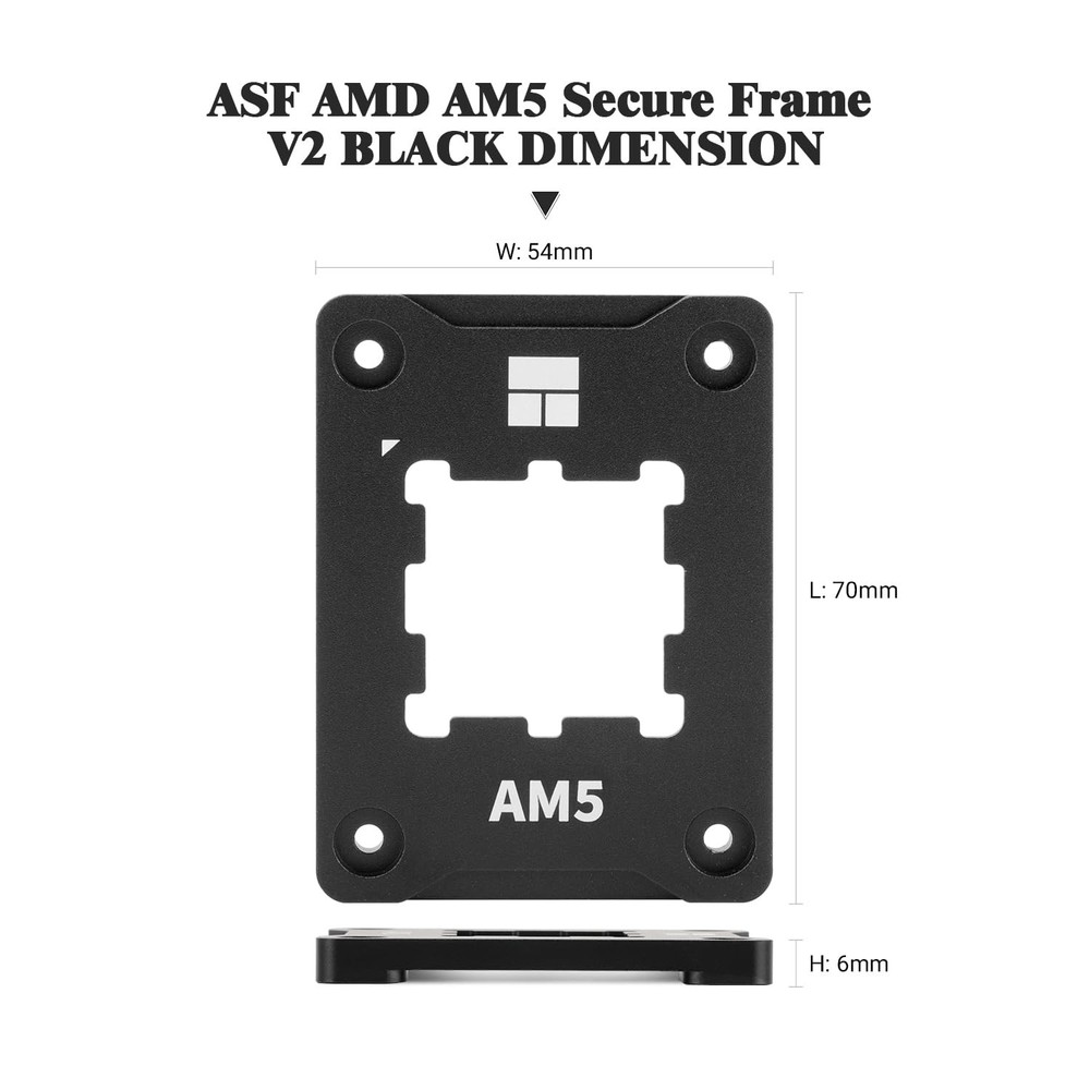Thermalright ASF Black V2 AM5 CPU Holder, Safety Fixed Frame, Secure...