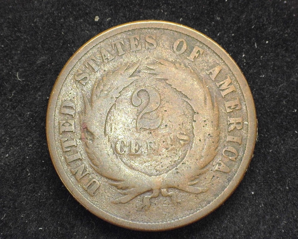 HS&C: 1870 Two Cent Piece G - US Coin