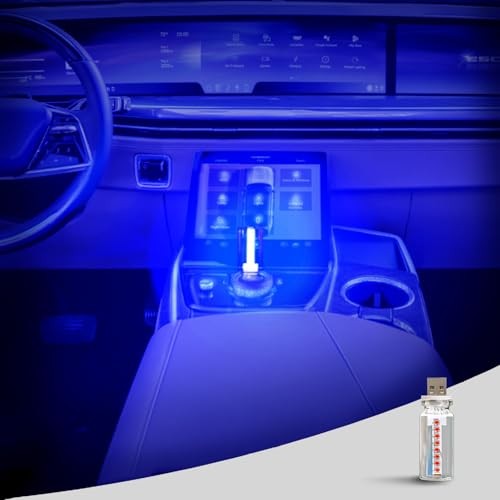 Mini USB Touch Control LED Ambient Light -4 Lighting Modes Blue