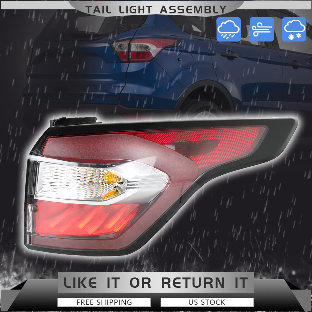 Tail Light Brake Lamp For 2017-2019 Ford Escape Kuga Outer Rear Right+Left Side