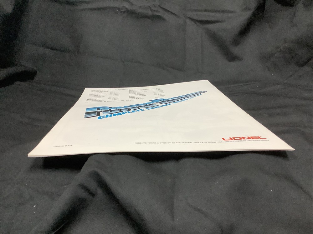 1978 Lionel Power Passers Complete Control Racing System Catalog