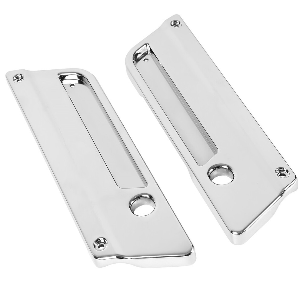 Chrome Saddle Bag Latch Lids Hardware Hinge Lock Kit For Harley Touring 1993-13