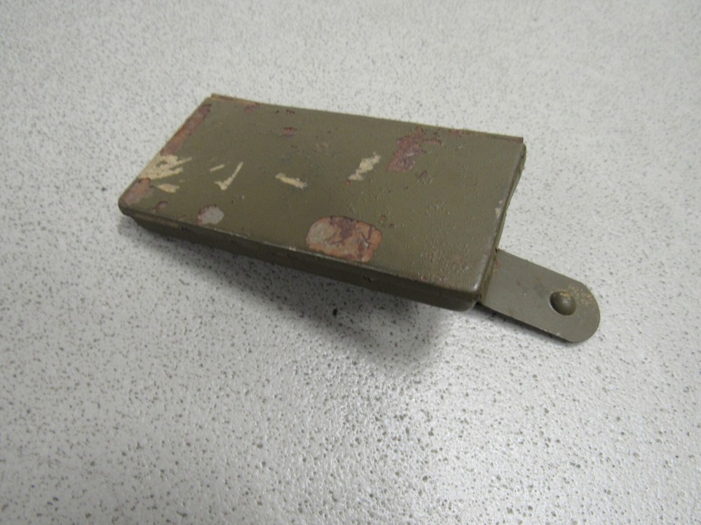 WW1 US Trench Mirror M1917 Original BROKEN HINGES RUST PAINT CHIPPING
