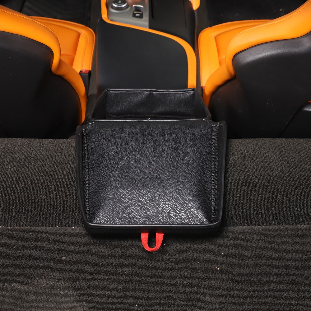 Leather Armrest Box Rear Storage Box Bag For Corvette C7 2014-2019 US