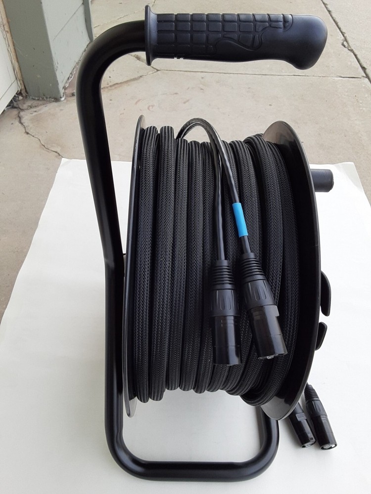 150 FT 2 Channel CAT6 Snake Tactical Shielded w/Neutrik Ethercon Digital on Reel