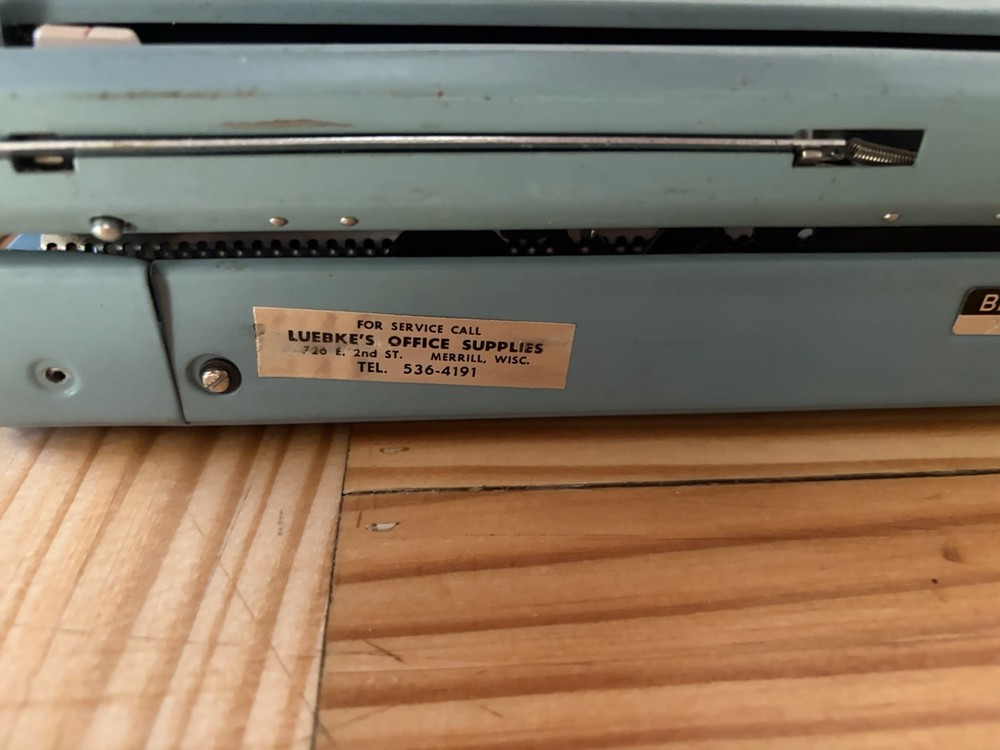 Vtg Webster Typewriter with Case