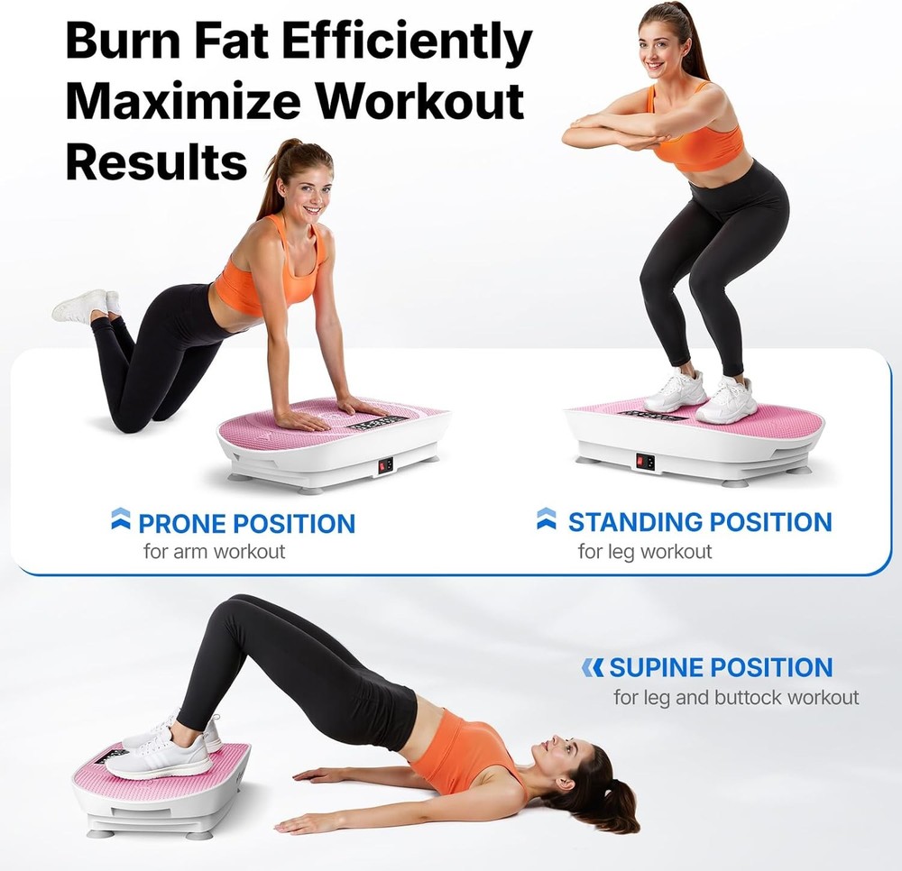 Vibration Plate Exercise Machine, Curved Vibration Plate for Lymphatic Drainage