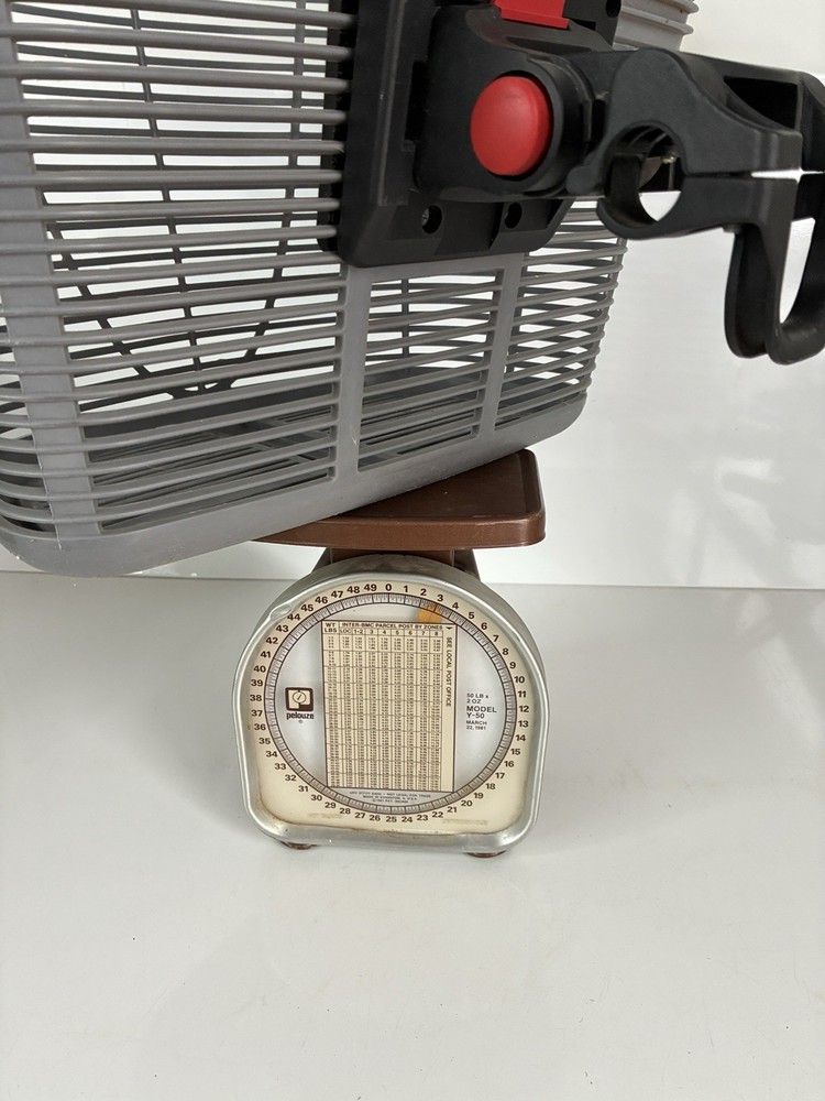 Flinger Grey Bike Basket With quick release adjustable mount system