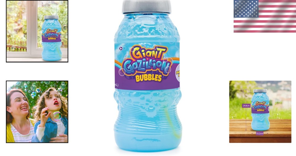 2 Liter Gazillion Bubbles Solution: Eco-Friendly Giant Bubble Maker for Kids