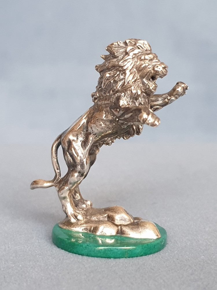 Lion. Sterling silver 925. Height 1,3/4" ( 45 мм).
