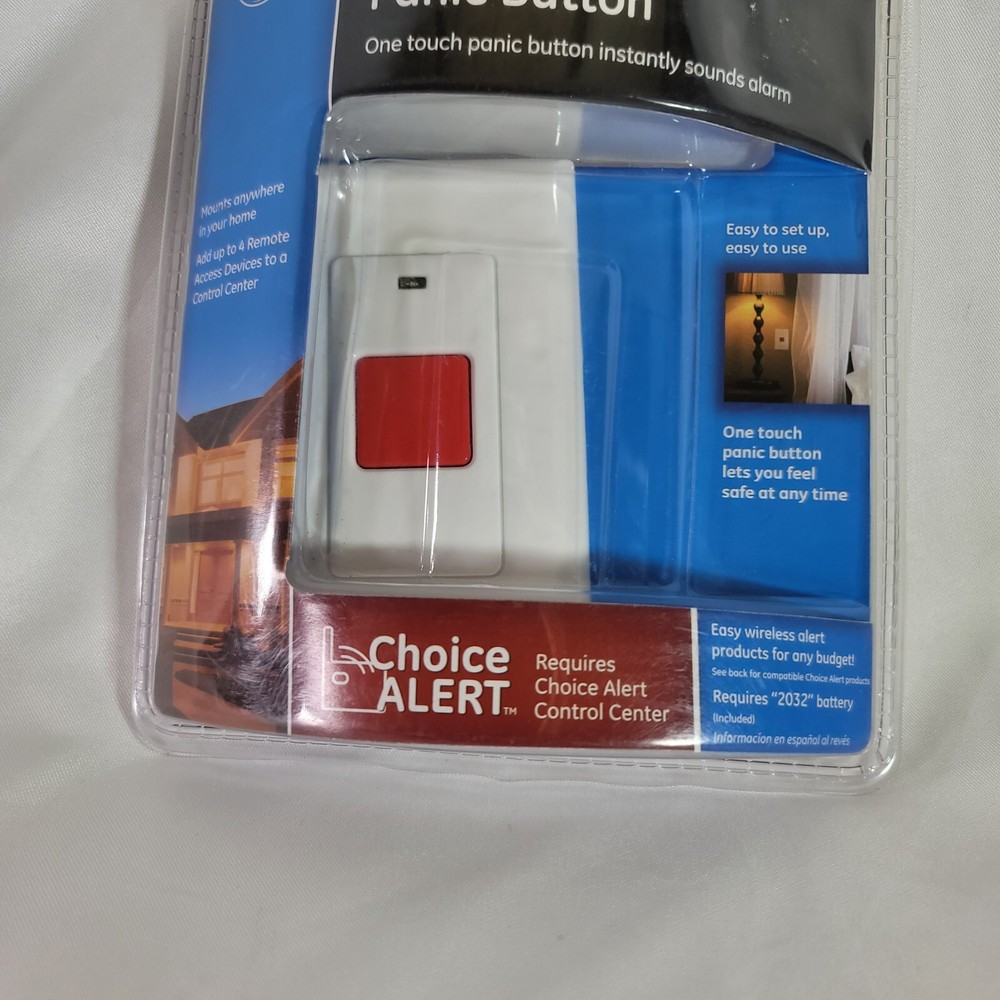 GE Clear Choice Wireless Alarm System Panic Button #45145