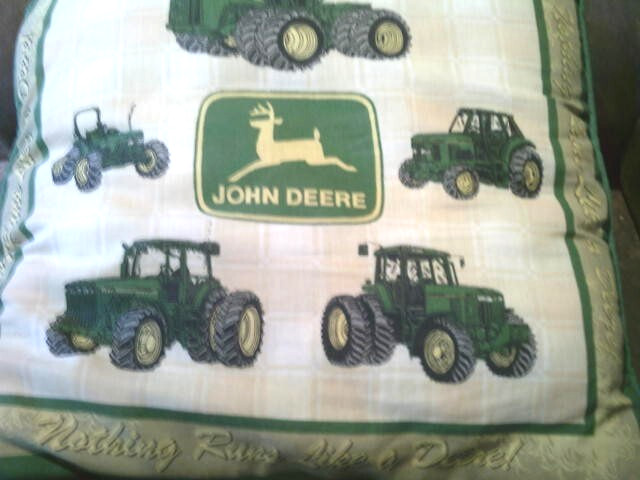 John Deere Throw Pillow ( please read )