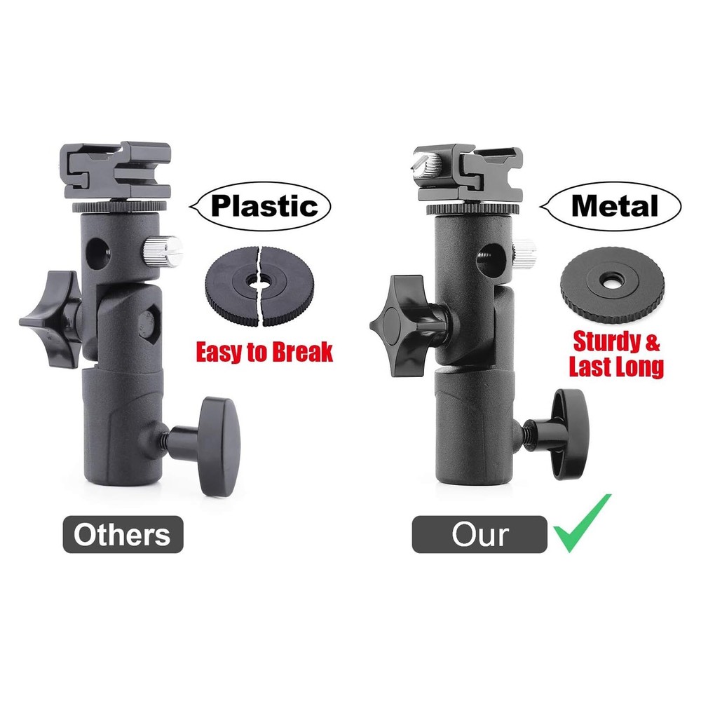 E-Type Camera Flash Speedlite Mount Light Stand Bracket Umbrella Shoe Holder