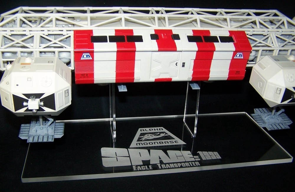 acrylic display stand for MPC 22" Space 1999 Eagle Transporter model