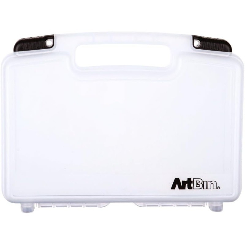 Translucent Craft Supply Storage Case W/ Smart Closures & Easy Carry Handle New