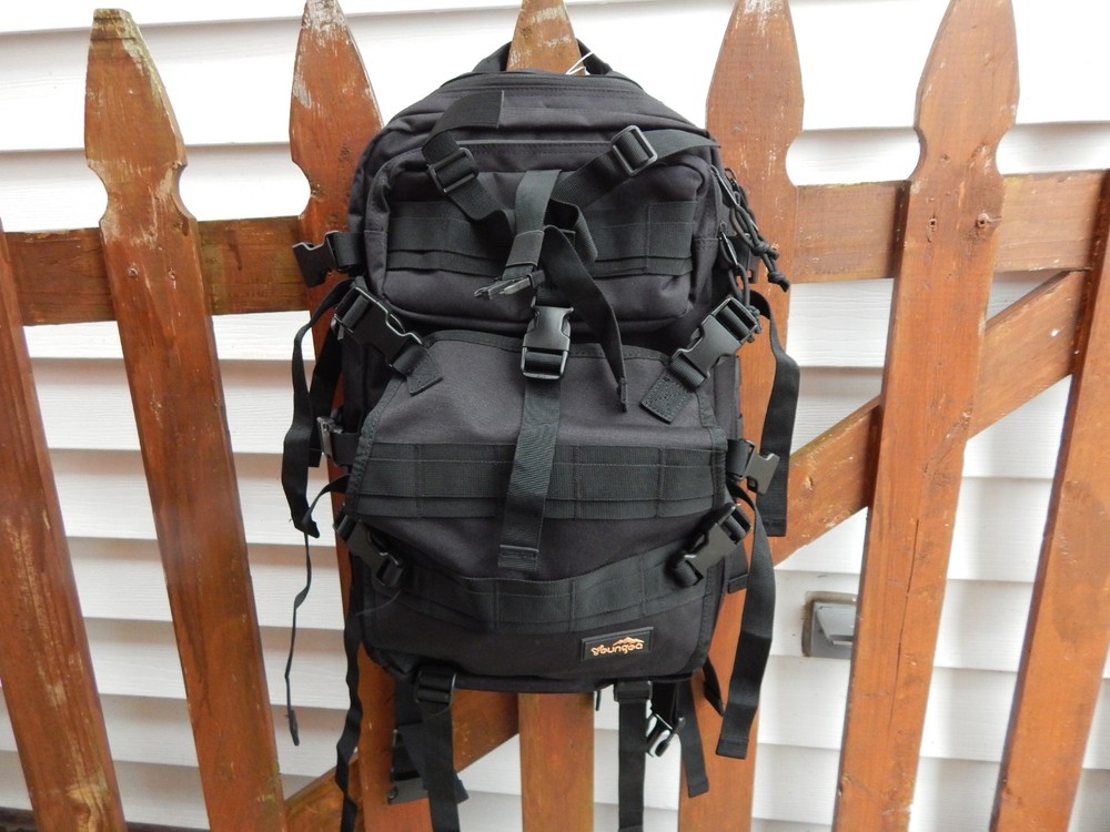 YOUNGOA Motorcycle Helmet Backpack 45L - BLACK Tactical - Durable & Waterproof