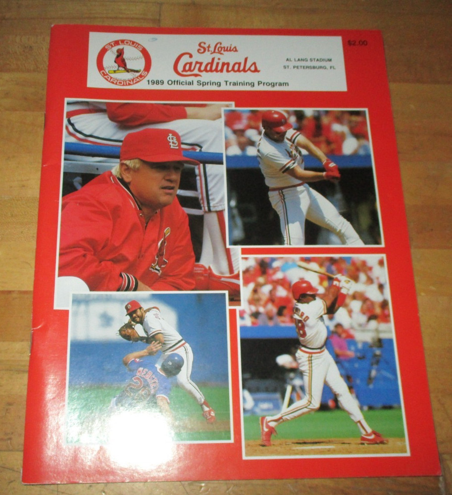 1989 St. Louis Cardinals Spring Training Program