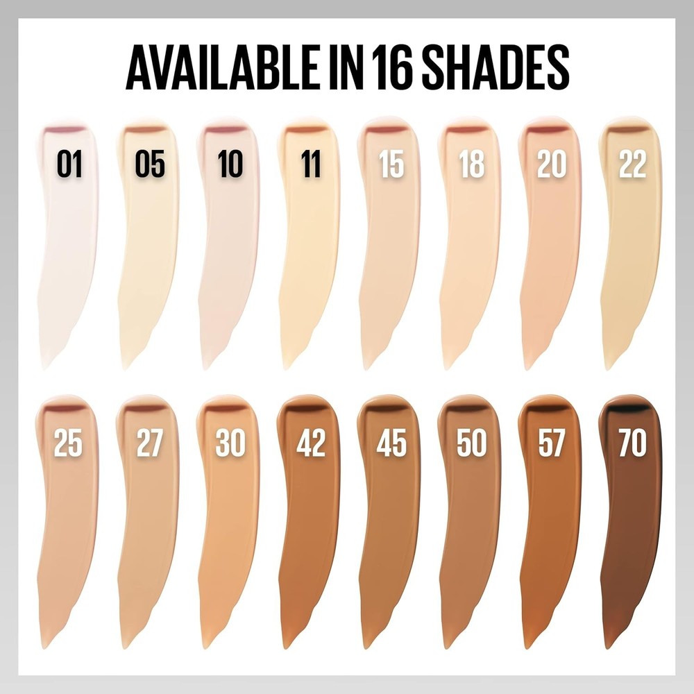 Maybelline Super Stay Liquid Concealer Makeup, Full Coverage Concealer 15