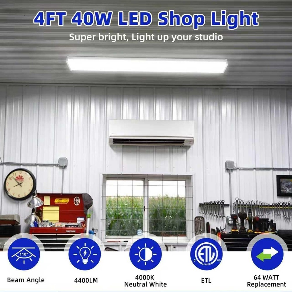 4 Pack 4FT LED Wraparound Light