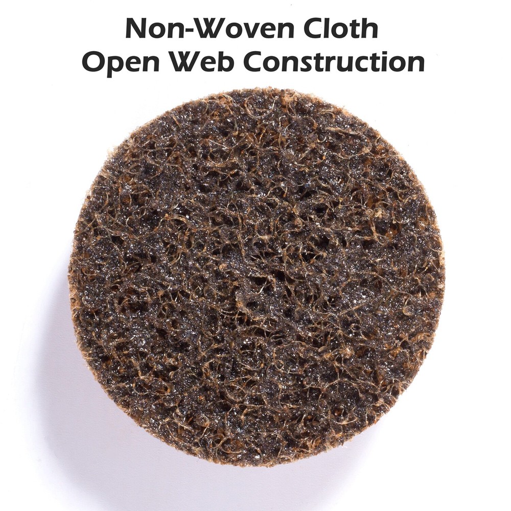 25PCS 3-in Surface Conditioning Disc Coarse Sanding Discs Roll Quick Change Pads